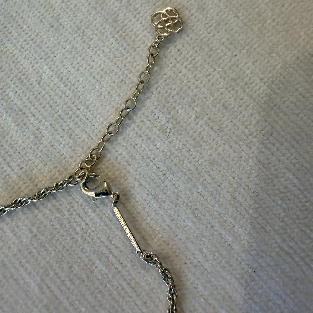 Kendra Scott Rayne Gold and Deep Red Tassel Necklace - Picture 6 of 8